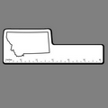 6" Ruler W/ Outline of Montana